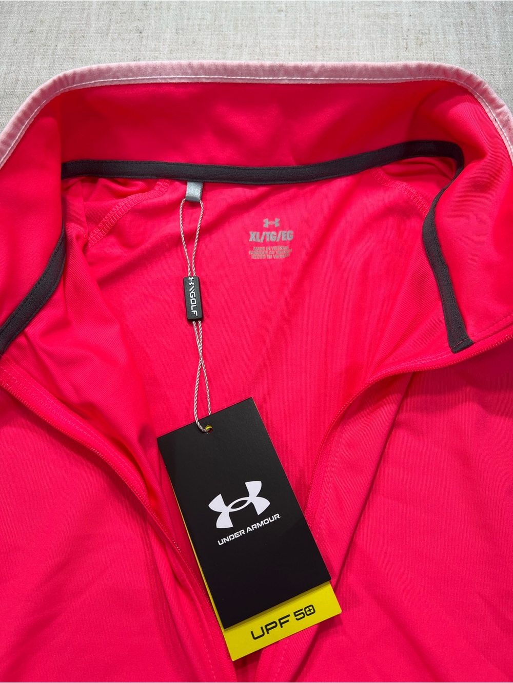 Under Armour Golf Women’s ¼ Zip Pullover – UPF 50+ – Size XL - Picture 4 of 9